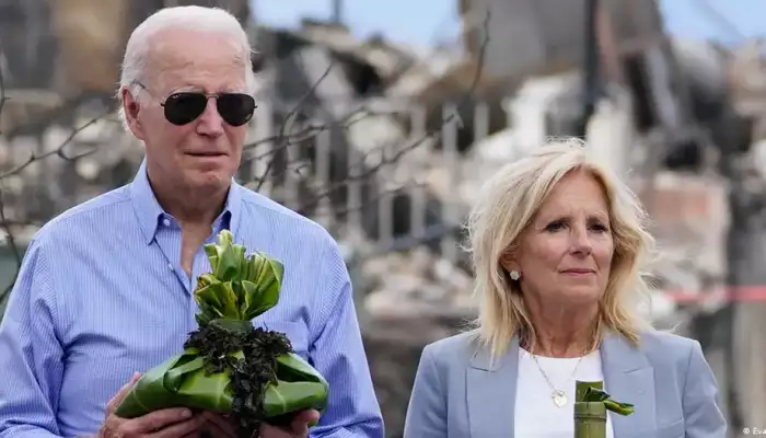 Joe Biden vows to help rebuild Hawaii after deadly wildfire