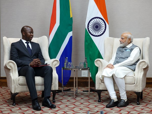 PM Modi meets noted rocket scientist, CEO of Galactic Energy Ventures Siyabulela Xuza in Johannesburg