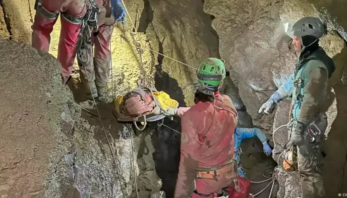 US explorer saved after being trapped in Turkish cave