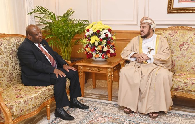 HH Sayyid Asa'ad bids farewell to Ambassador of Tanzania