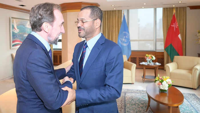 Sayyid Badr meets President of International Peace Institute