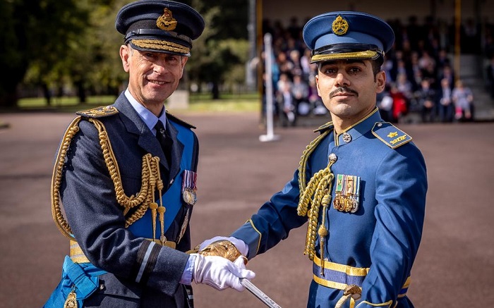 Air Force officer receives International Sword of Honour from the United Kingdom