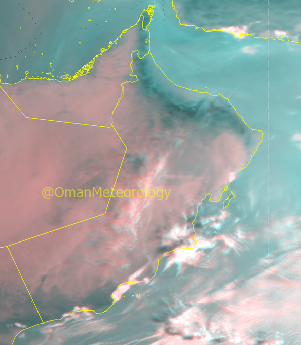 الطقس: تدفق السحب العالية على أجواء سلطنة عمان