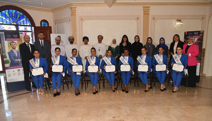 Muscat Hospitality Academy [MHA] commemorates the completion of its Cabin Crew Training Program, 2023