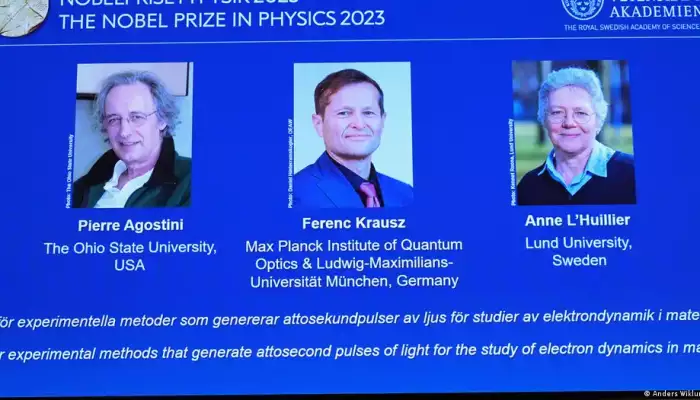 Pierre Agostini, Ferenc Krausz, Anne L’Huillier win Nobel Prize in Physics