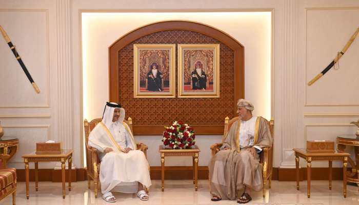 Delegated by HM, Sayyid Shihab  receives Qatari ambassador