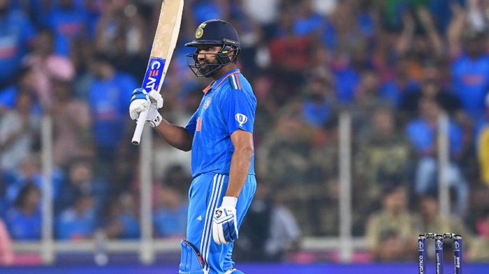 Skipper Rohit Sharma leads India to thumping seven-wicket win over Pakistan in World Cup match