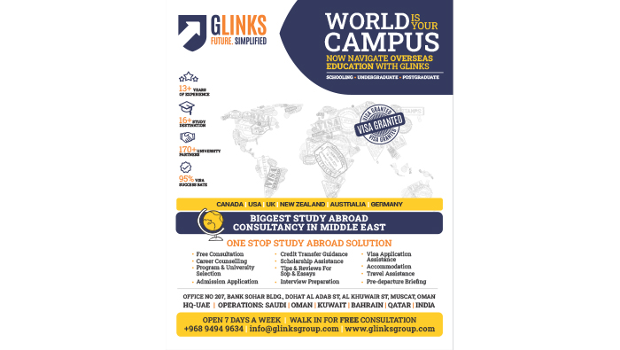 Glinks International recognised as largest study-abroad consulting firm in the GCC