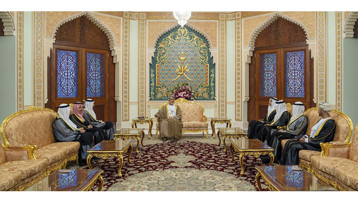 HM the Sultan gives audience to GCC foreign ministers