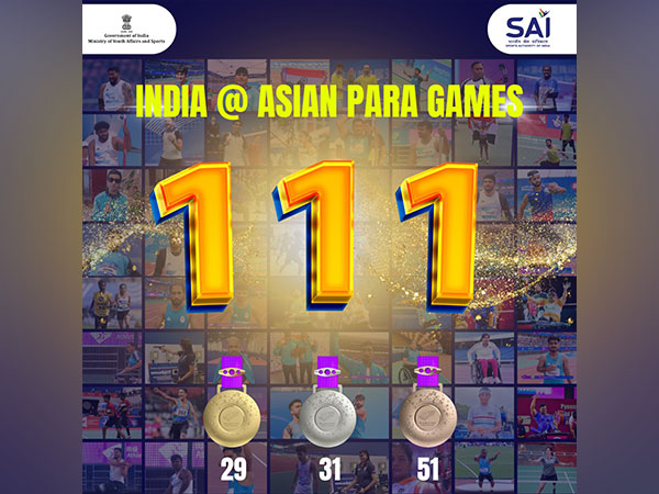 India concludes Para Asian Games campaign with a record 111 medals