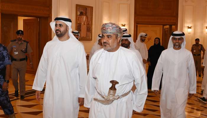 HH Sheikh Theyab bin Mohamed bin Zayed Al Nahyan arrives in Oman