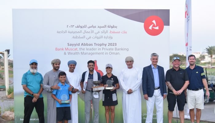 بنك مسقط يشارك في إنجاح تنظيم بطولة السيد عباس للجولف لهذا العام