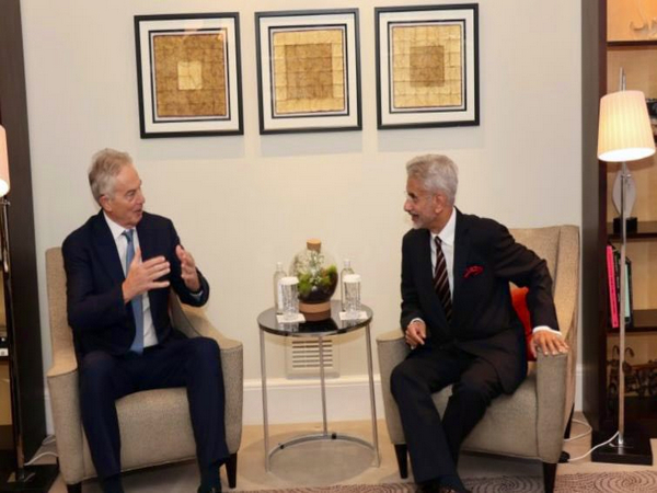 Indian EAM Jaishankar meets UK former PM Tony Blair, discusses situation in Gaza