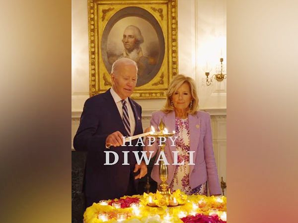 US President Joe Biden, First Lady light 'diya' on occasion of Diwali