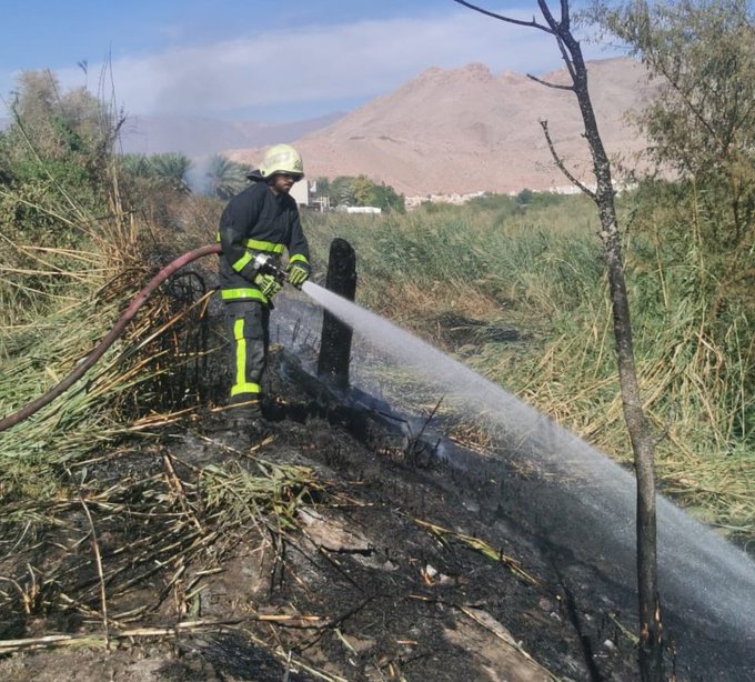 CDAA douse farm fire in Al Dakhiliyah