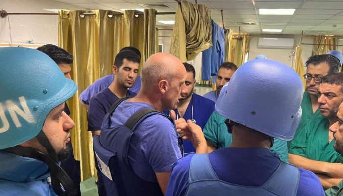 WHO assessment team visits Al-Shifa Hospital in Gaza, describes it as 'death zone'