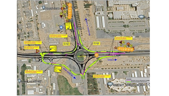 This roundabout in Muscat to be closed temporarily for maintenance