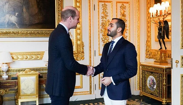 United Kingdom: Prince William receives HH Sayyid Theyazin
