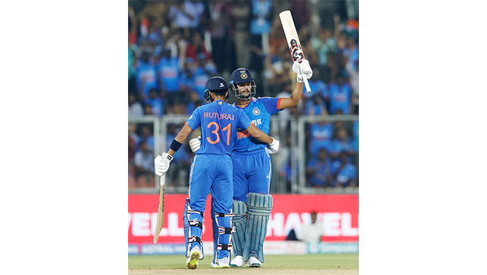 Jaiswal, Rinku, Kishan, Bishnoi shine as all-round India beat Australia by 44 runs in 2nd T20I