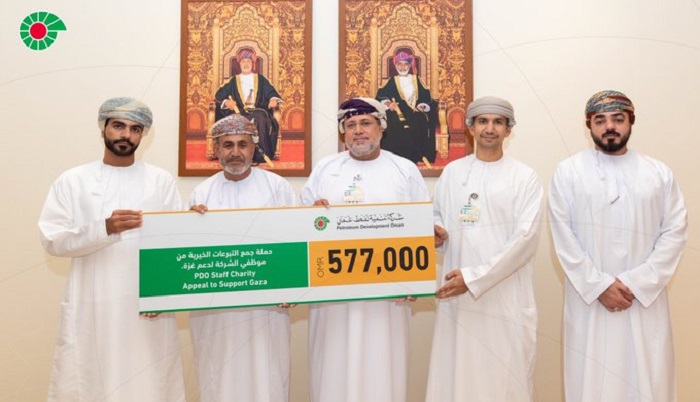 PDO donates over OMR 500,000 to aid in Gaza