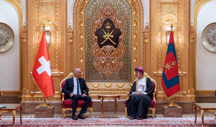 HM the Sultan, Swiss President hold official talks