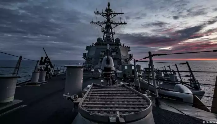 US warship downs drones approaching its position in Red Sea