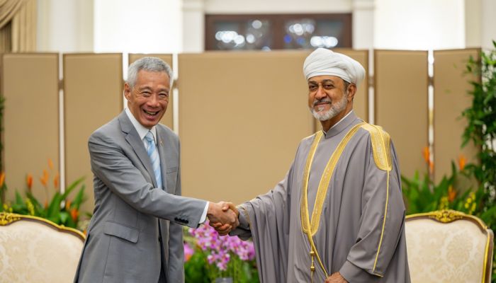 جلالة السلطان ورئيس سنغافورة يعقدان جلسة مباحثات رسميّة