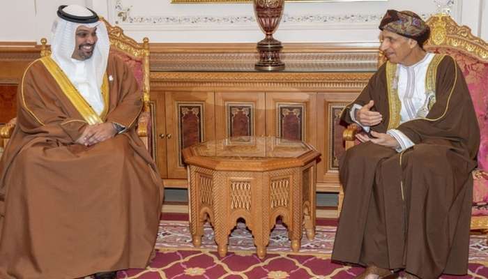 Sayyid Fahd receives Bahraini Minister of Finance and National Economy