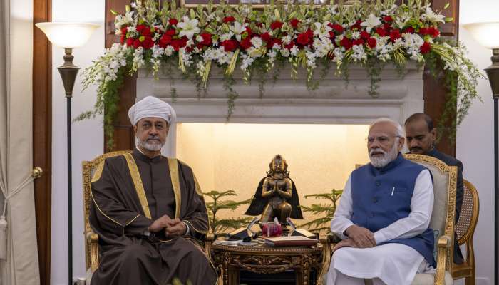 His Majesty meets Indian PM Narendra Modi