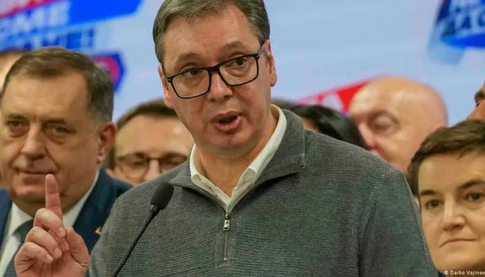 Serbia's ruling populists claim sweeping election victory