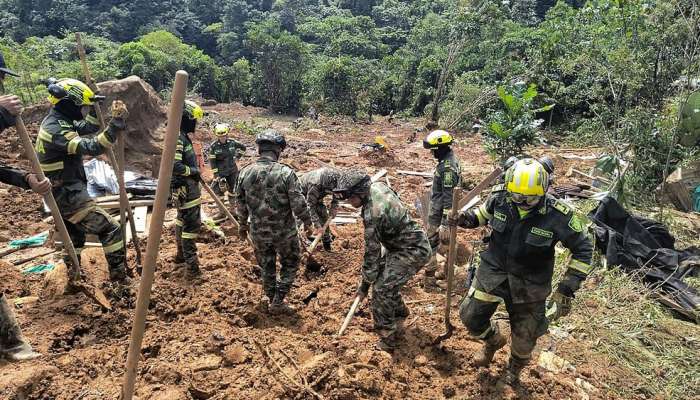 At least 34 dead after mudslide covers highway in Colombia