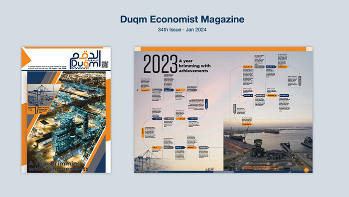 34th edition of Duqm Economic Quarterly Magazine released