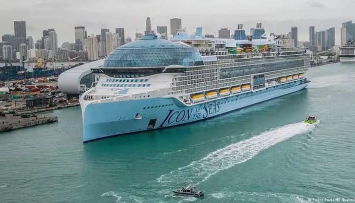 World's largest cruise ship sets sail from Miami