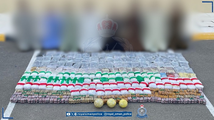 Smuggling operation busted; over 150 kgs of drugs seized in South Al Sharqiyah