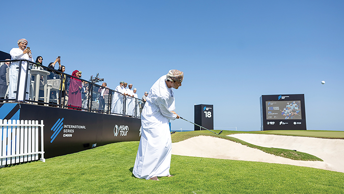 Ceremonial start to International Series Oman at Al Mouj Golf