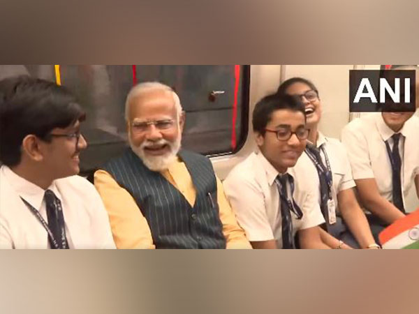 Indian PM Modi inaugurates first underwater metro train in Kolkata, travels with school students