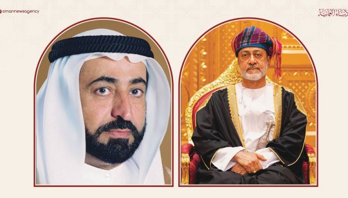 جلالة السُّلطان المعظّم يُعزي حاكم إمارة الشارقة