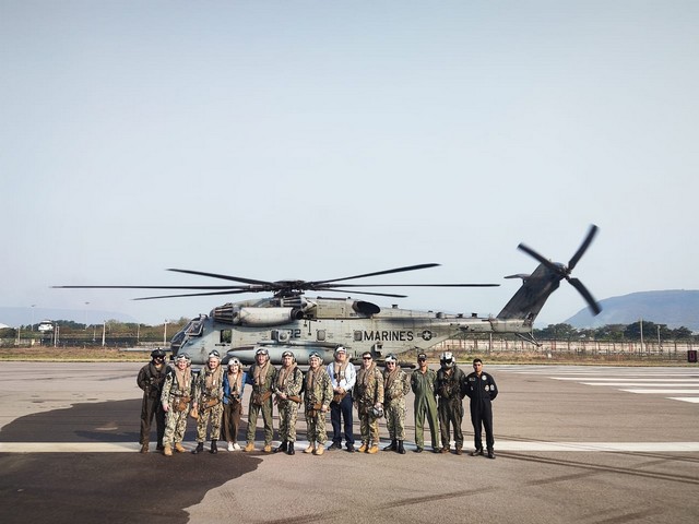 Exercise Tiger Triumph: US Navy's Super Stallion arrives in Visakhapatnam