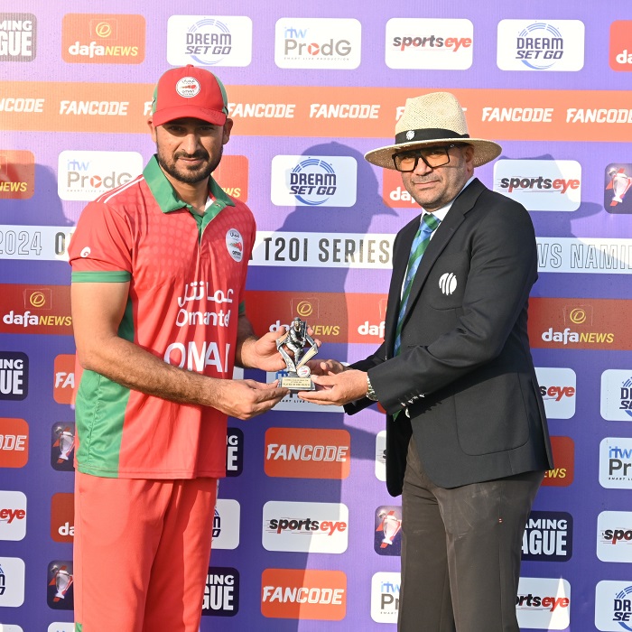 Oman rout Namibia by eight wickets to go 2-1 up in the T20I series