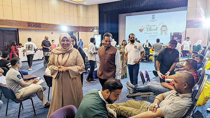 Hundreds turn out for Ramadan blood donation drive organised by Embassy of India