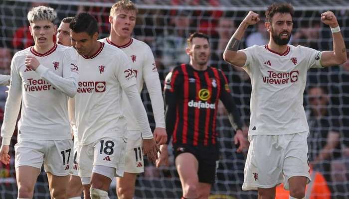 Fernandes double earns Man United point at Bournemouth