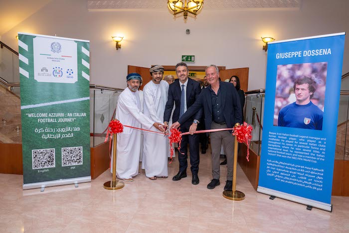 Embassy Of Italy, Muscat, Bait Al Zubair Launch “Welcome Azzurri: An Italian Football Journey” Photo Exhibition