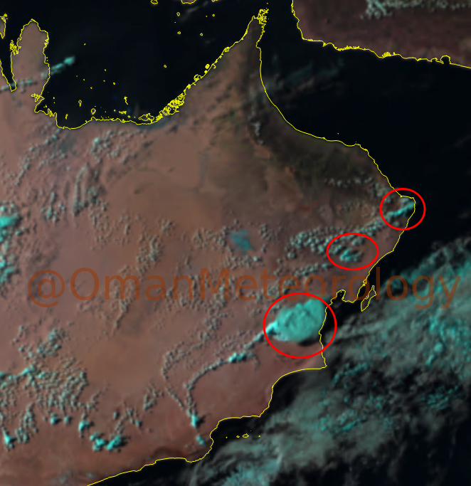 Chances of rains in Oman