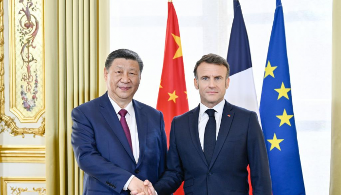 الرئيس الصيني في زيارة دولة لفرنسا، وقمة ثلاثية بين فرنسا والصين والاتحاد الأوروبي بباريس