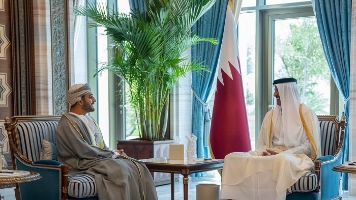 His Majesty's greetings conveyed to Emir of Qatar