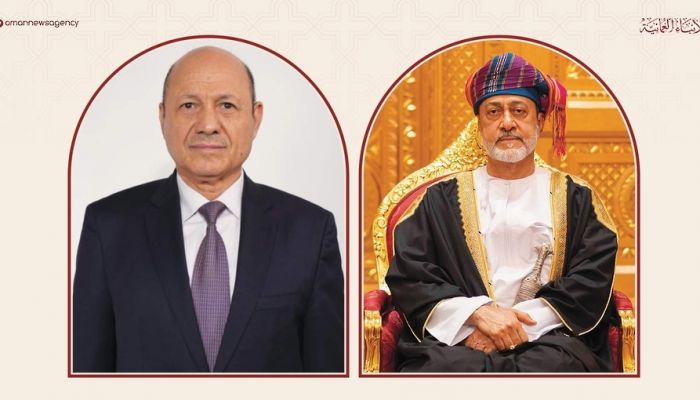 جلالة السُّلطان يهنئ رئيس مجلس القيادة الرئاسي باليمن بالعيد الوطني لبلاده