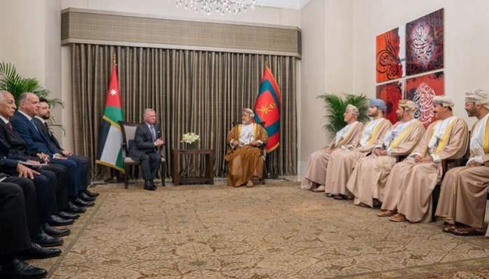 His Majesty meets King of Jordan in Nadwa Palace