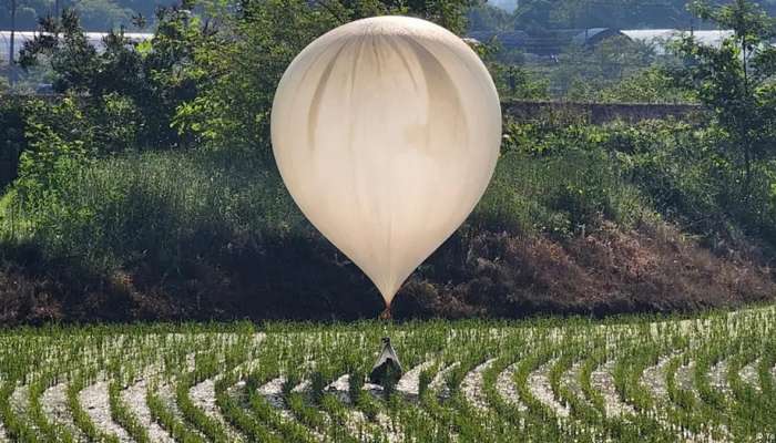 South Korea decries trash balloons dropped by North