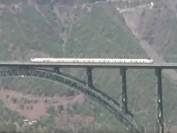 India: Railways conduct trial run on world's highest Chenab rail bridge in J-K