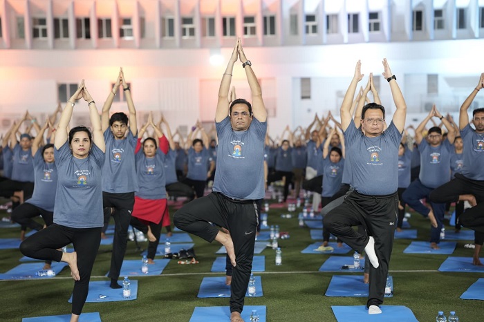 2,000 people attend mega yoga day event organised by Indian embassy in Muscat